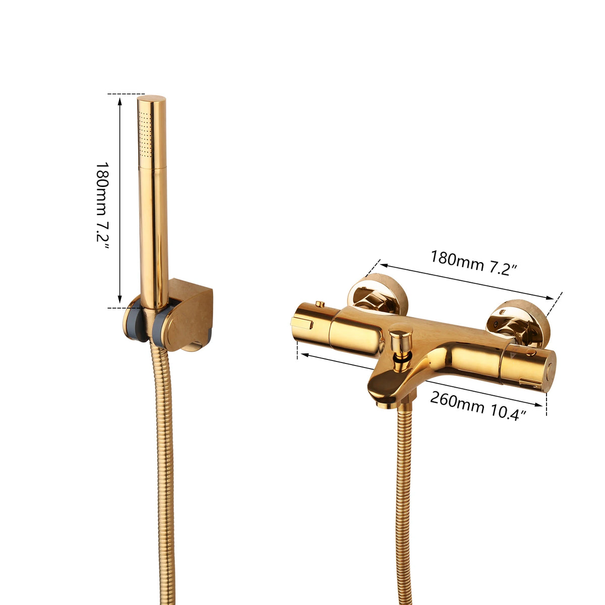 Kemaidi Golden Bathtub Faucets Thermostatic Mixer Faucet Constant