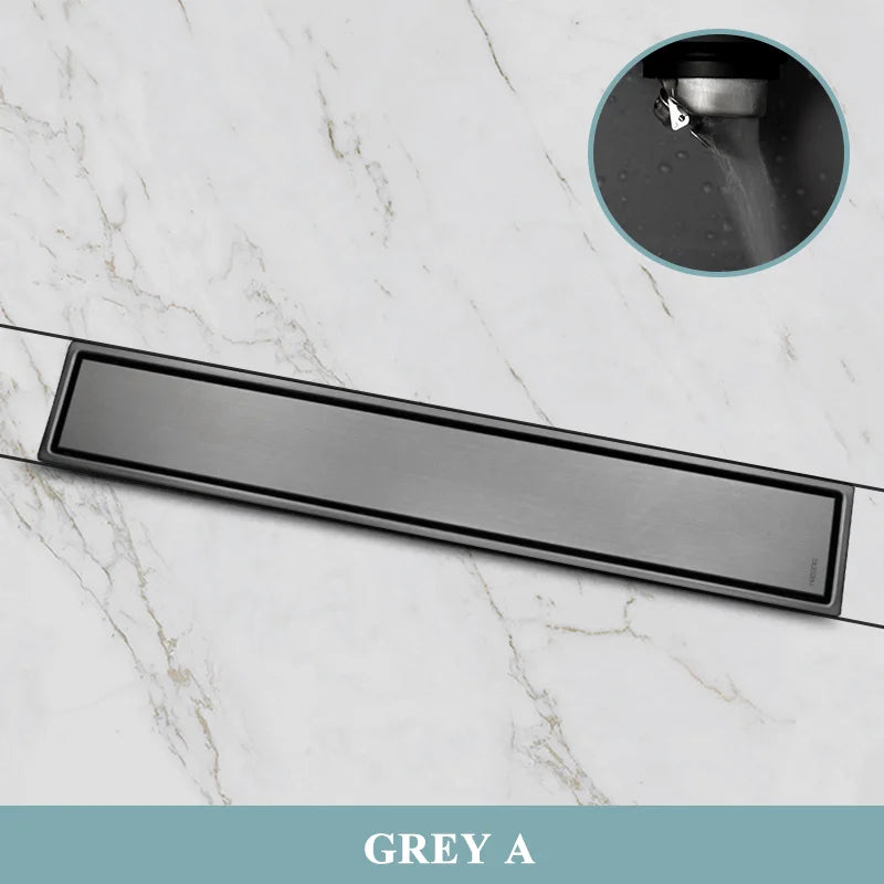 304 Stainless Steel Bathroom Drain Brushed Rose Gold
