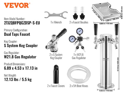 Succebuy Kegerator Tower Kit Tap Beer Conversion Kit