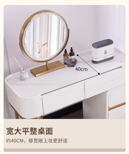 White Modern Vanity Table Living Room Makeup Vanity