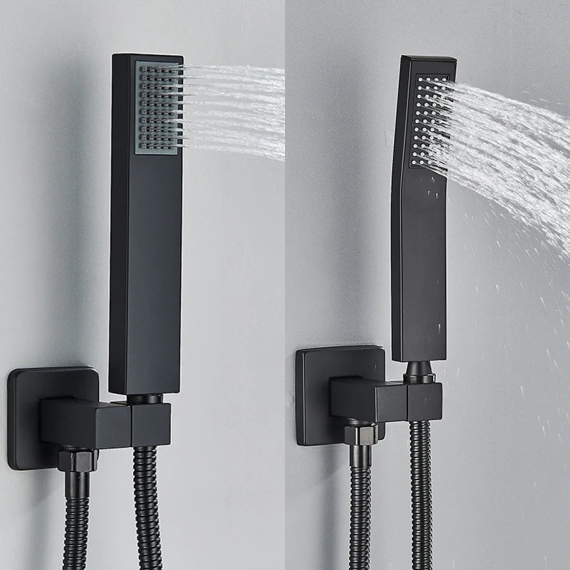 Black Led Digital Display Shower Faucet Remote Control