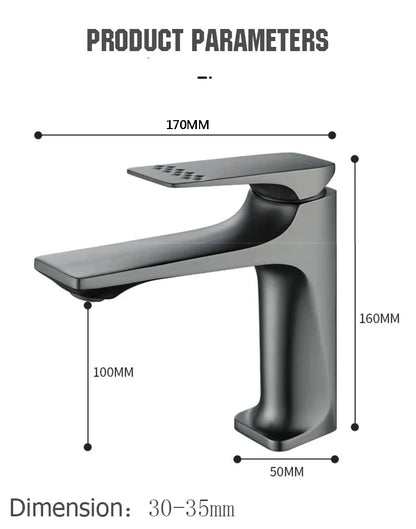 Nhlyx Modern Bathroom Sink Faucet Handle Deck Mounted
