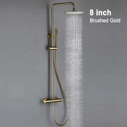 Thermostat Shower Mixer Valve Bathroom Thermostatic Faucet Wall