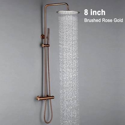 Thermostat Shower Mixer Valve Bathroom Thermostatic Faucet Wall