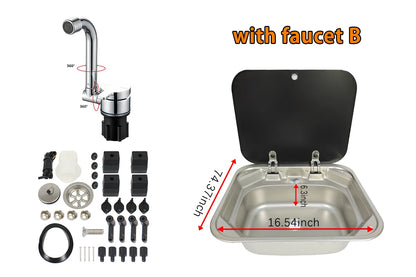 Dreamrv Caravan Camping Stainless Steel Hand Wash Basin