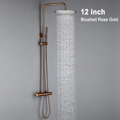 Thermostat Shower Mixer Valve Bathroom Thermostatic Faucet Wall