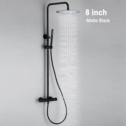 Thermostat Shower Mixer Valve Bathroom Thermostatic Faucet Wall