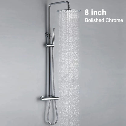 Thermostat Shower Mixer Valve Bathroom Thermostatic Faucet Wall
