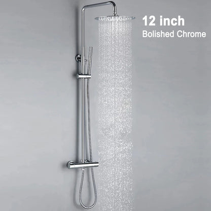 Thermostat Shower Mixer Valve Bathroom Thermostatic Faucet Wall