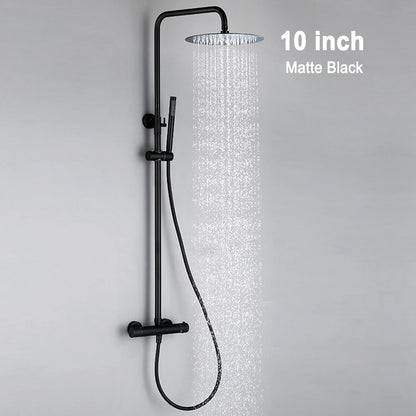 Thermostat Shower Mixer Valve Bathroom Thermostatic Faucet Wall