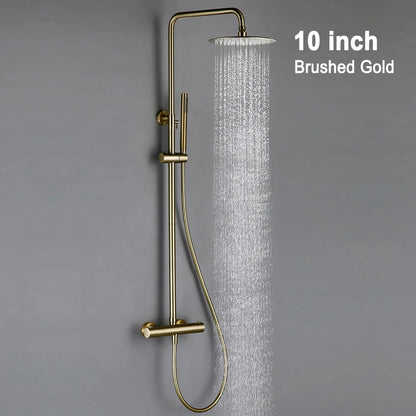 Thermostat Shower Mixer Valve Bathroom Thermostatic Faucet Wall