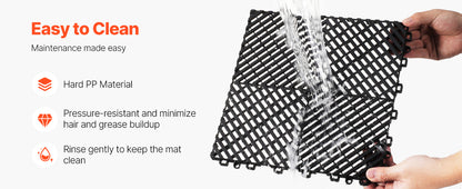 Succebuy Interlocking Drainage Mat 12inx12in 12/24/40/50/55