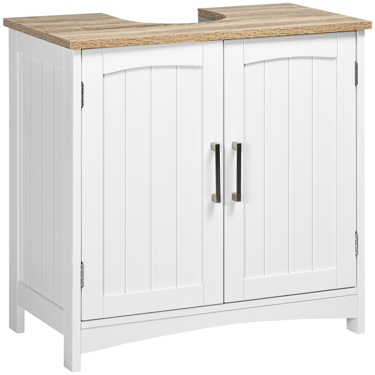Kleankin Under Sink Cabinet Wooden Bathroom Floor Cabinet
