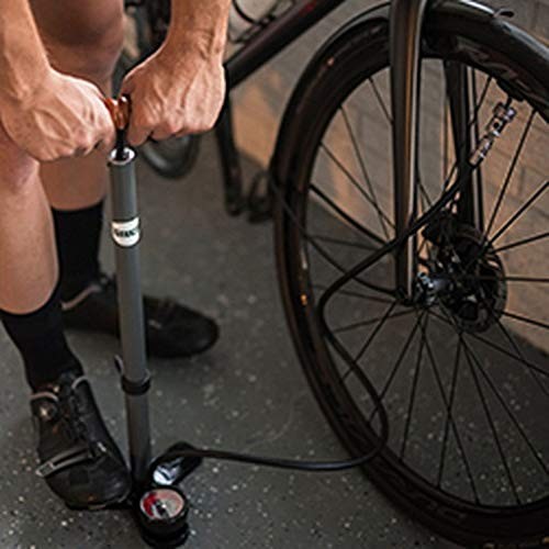 SILCA Pista Plus Bike Floor Pump with Steel Barrel, Wood Handle, 120psi 2