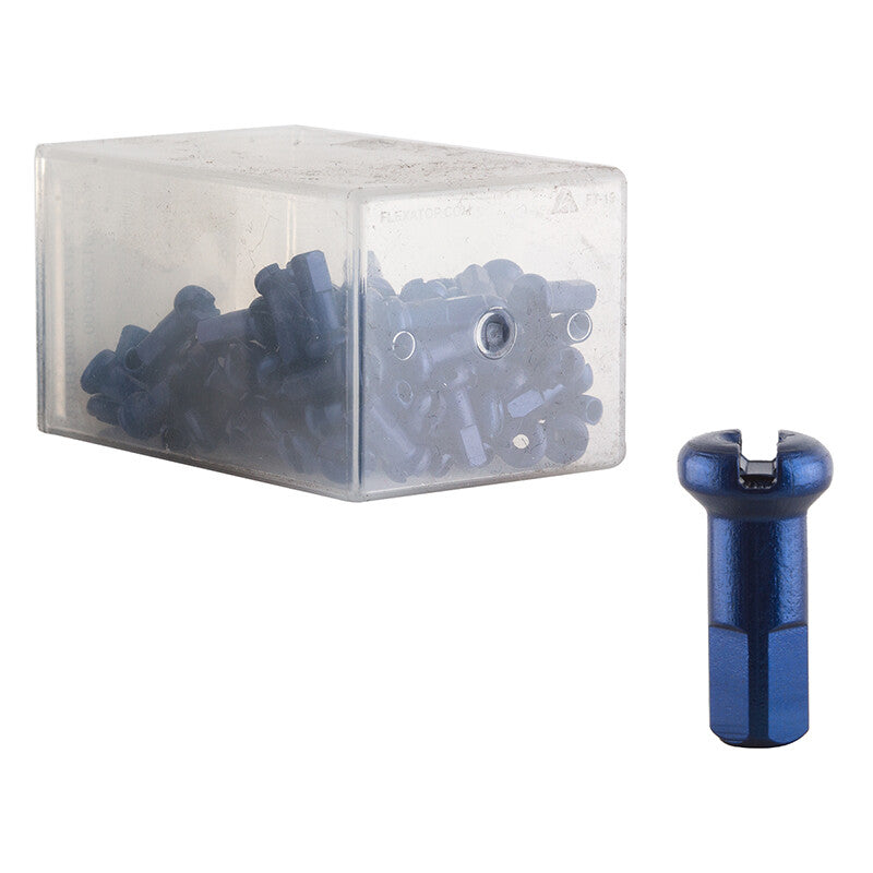 Dt Swiss Alloy Spoke Nipples 2.0 x 12mm Blue Box of 100 1