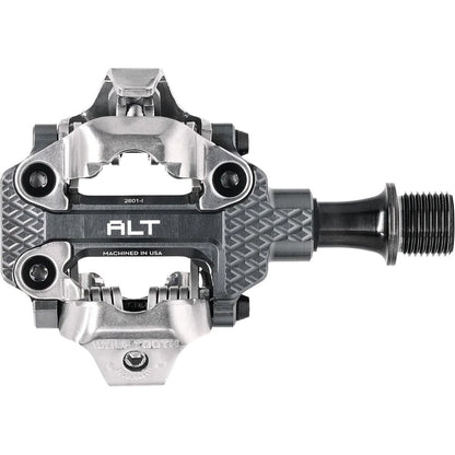 Wolf Tooth MK0 ALT XC Dual-Sided Clipless Pedals Alloy Shadow Gray Shimano SPD 1