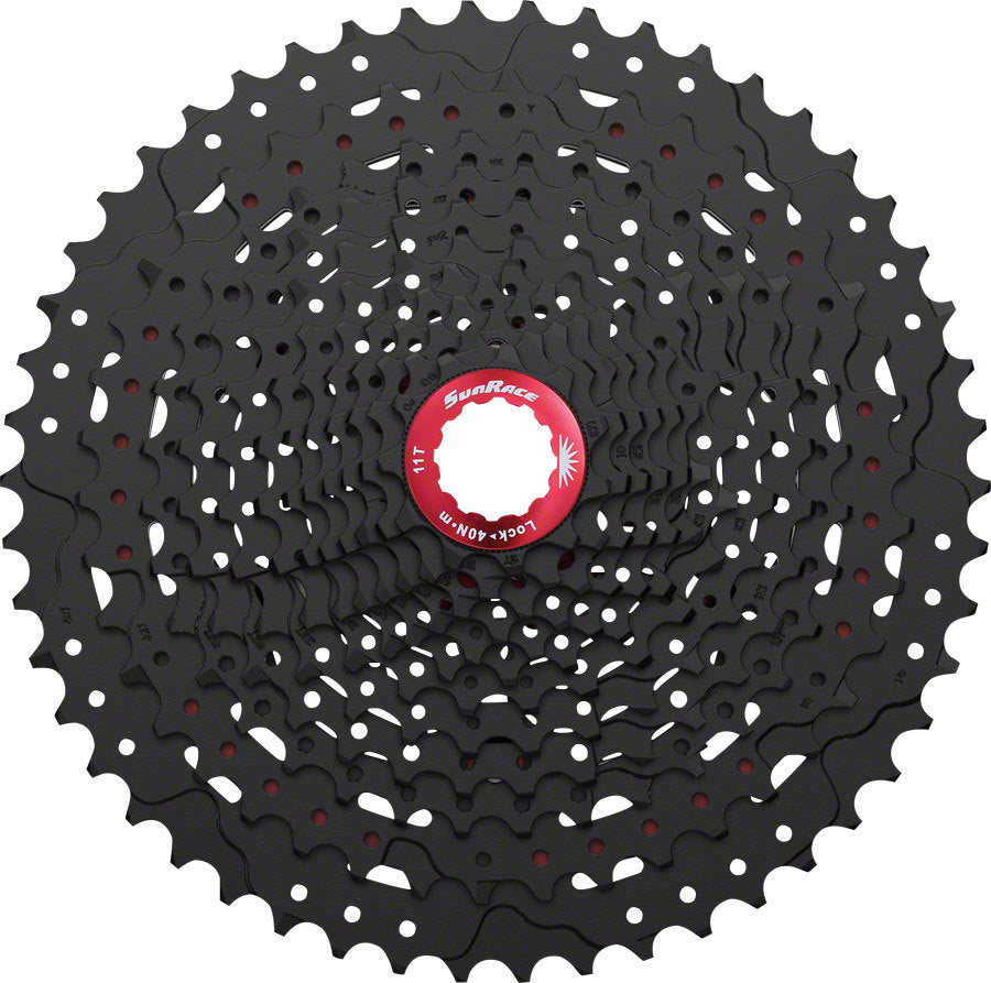 Sunrace CS-MZ90 12-Speed Wide Range Steel/Alloy Mountain Cassette Black 11-50T 1