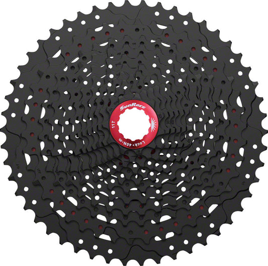 Sunrace CS-MZ90 12-Speed Wide Range Steel/Alloy Mountain Cassette Black 11-50T 1