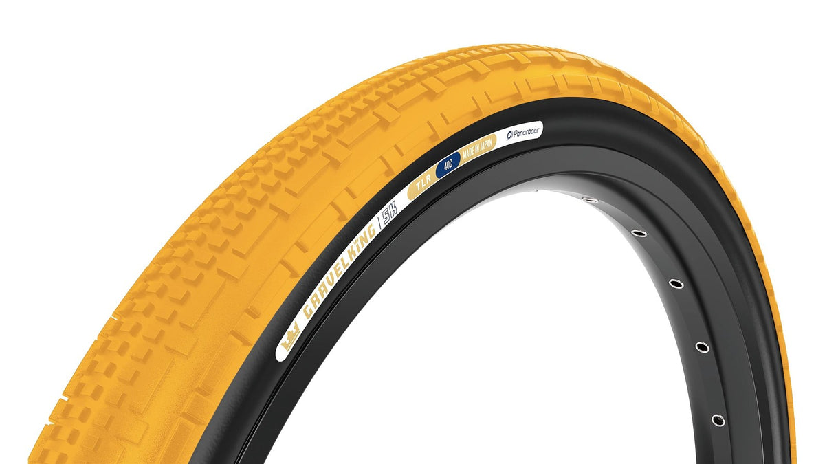 Panaracer GravelKing SK TLR Tire 700x40c Tubeless Ready Fold Honey Butter/Black 1