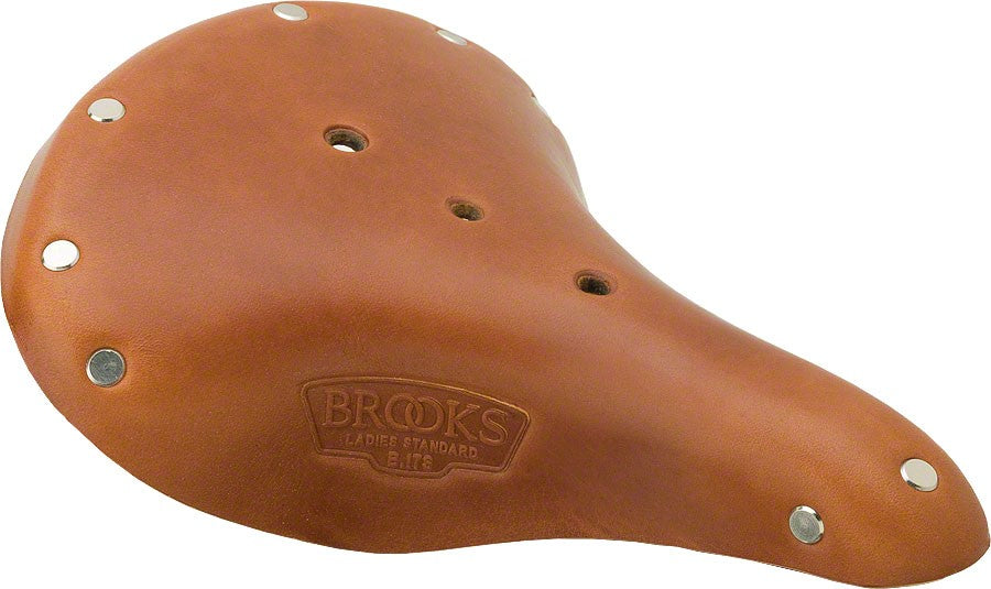 Brooks B17 Standard Saddle - Steel, Honey, Women's 1