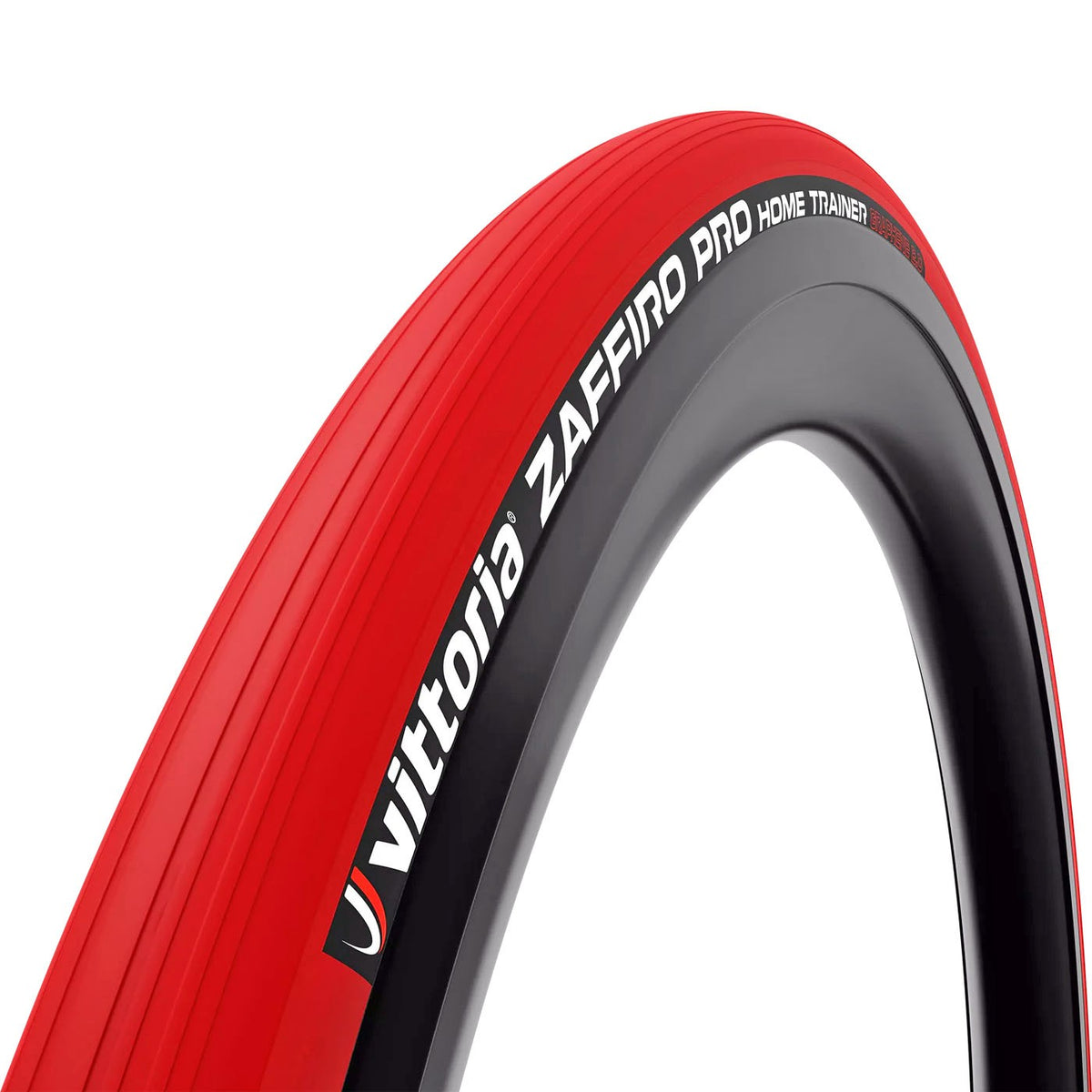 Vittoria Zaffiro Evo Home Trainer Tire, 700x35, Folding Bead, Red 1