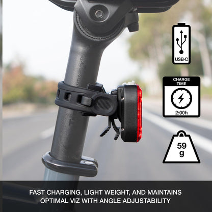 NiteRider Swift 700 + Vmax+ 180 Front & Rear Bike Light Combo | 700 Lumen Front 7