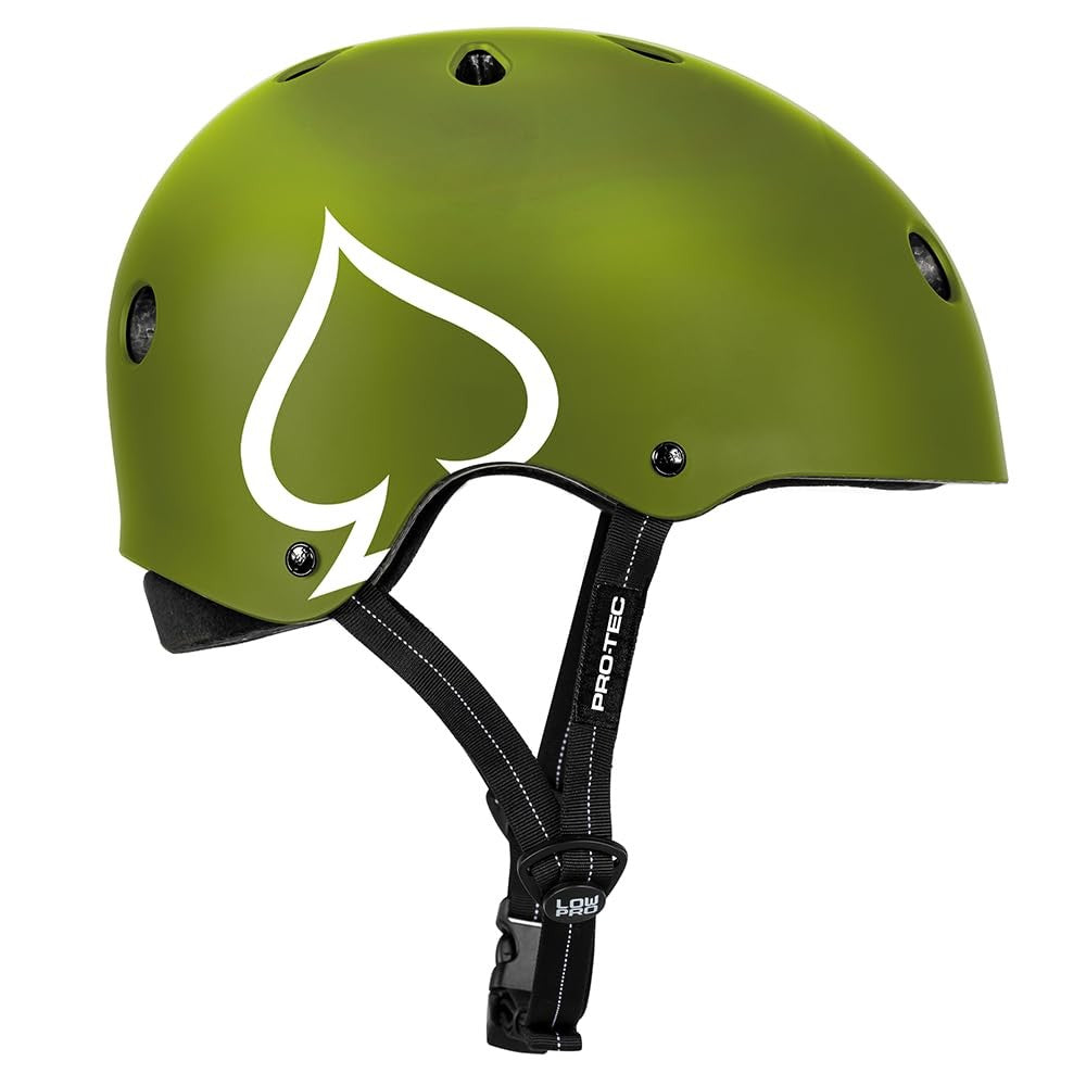 PRO-TEC LOW PRO CERTIFIEDHELMET MATTE ARMY GREEN L/XL (Large/X-Large) 2