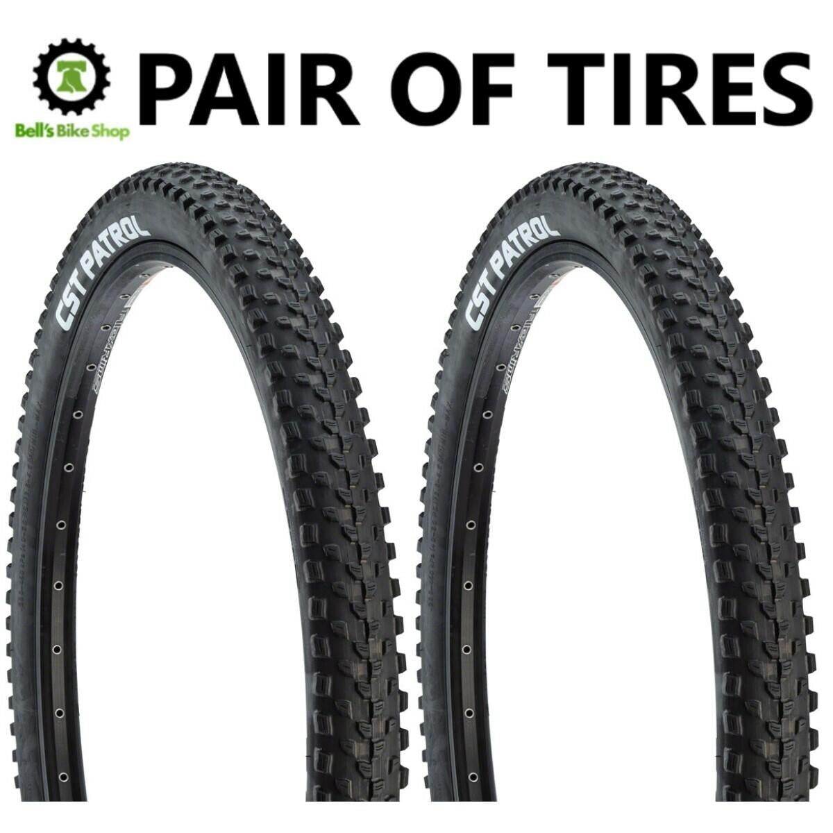 2 PACK: CST Patrol Tire 29x2.25 Black Steel Bead 27tpi MTB 29" Mountain PAIR 1