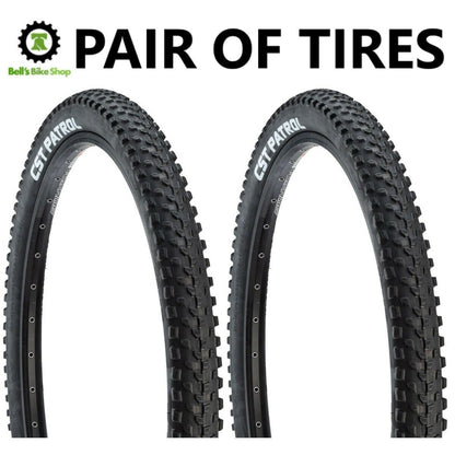 2 PACK: CST Patrol Tire 29x2.25 Black Steel Bead 27tpi MTB 29" Mountain PAIR 1