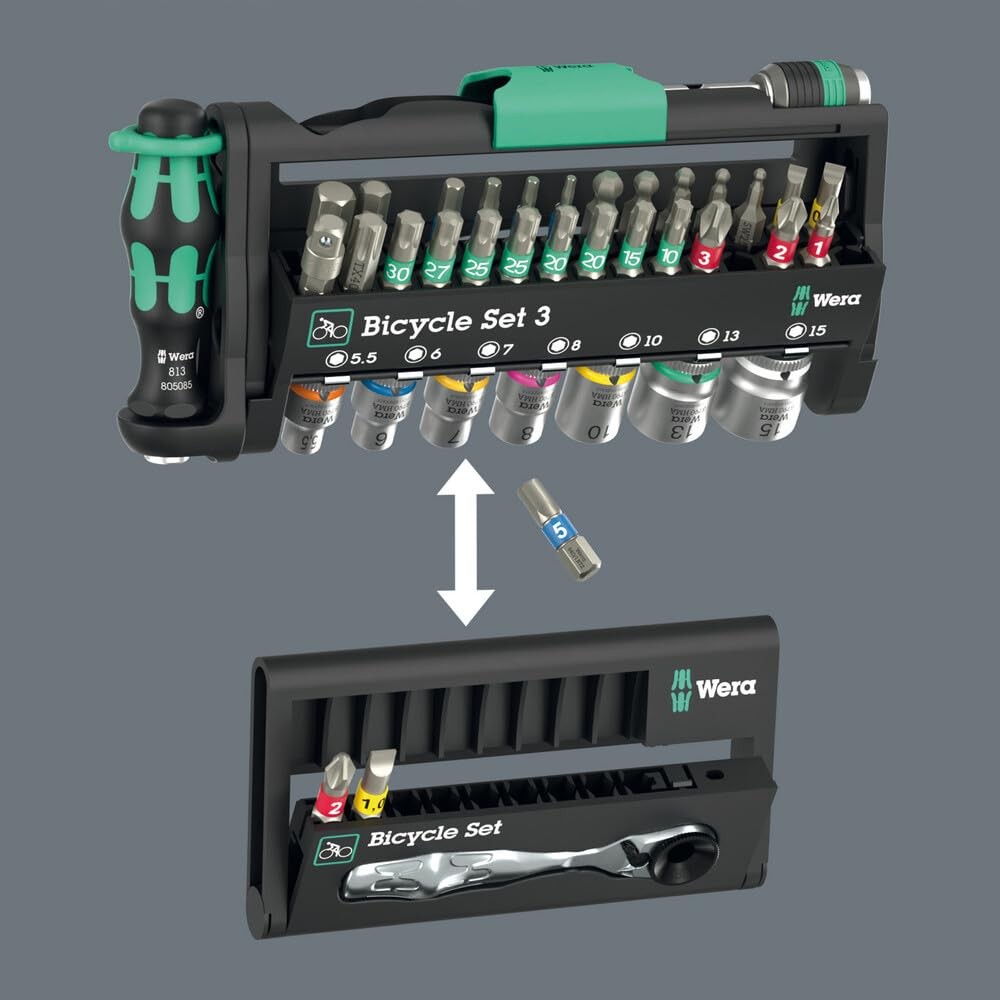 Wera Tool Bicycle Set #3: Compact 41-piece Screwdriver Kit w/ Carry Case 2