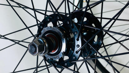 Velocity CHUKKER 700c Clincher Fixie Wheelset 36-F 48-R 100/120 - Black 8