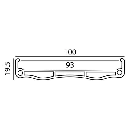 Weinmann DHL100 Fat Bike 20in Rim (ISO 406x93) Black Non-Machined 36H 3