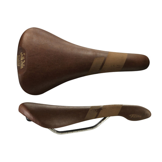 Selle Italia Flite Bullitt L1 Brown Leather Saddle with Ti316 Rails 1