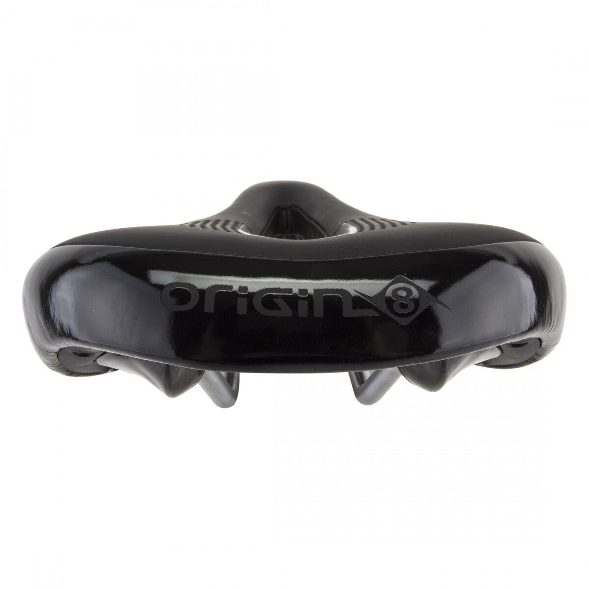 Origin-8 Quantum Flo Unisex Saddle Black w/ Comfort Cut-Out & CrMo Rails 2