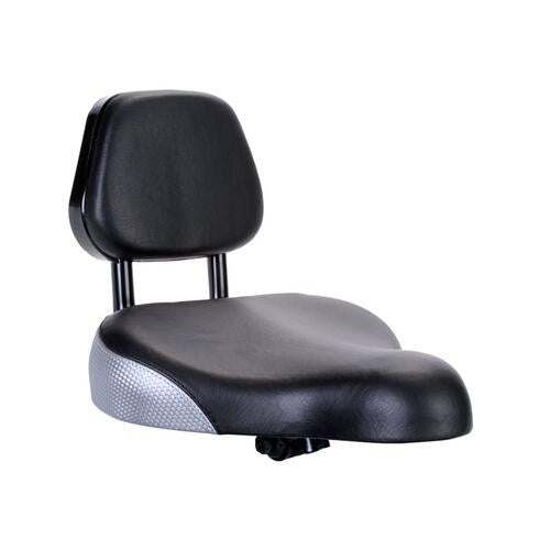 Sunlite Comfort Cruiser Saddle w/ Integrated Backrest Adjustable Height Black 1
