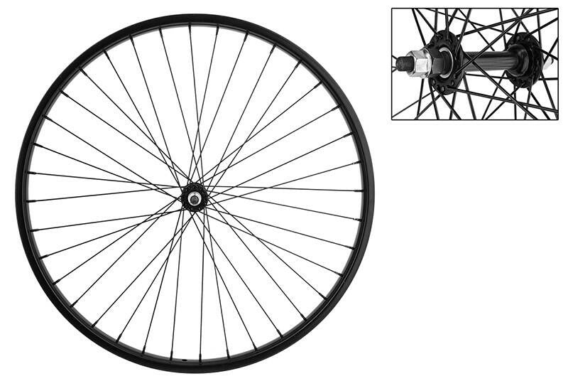 WM Wheel Front 26x1.75 559x25 Stl Bk 36 Stl Bo 3/8 Bk 14g Bk 1