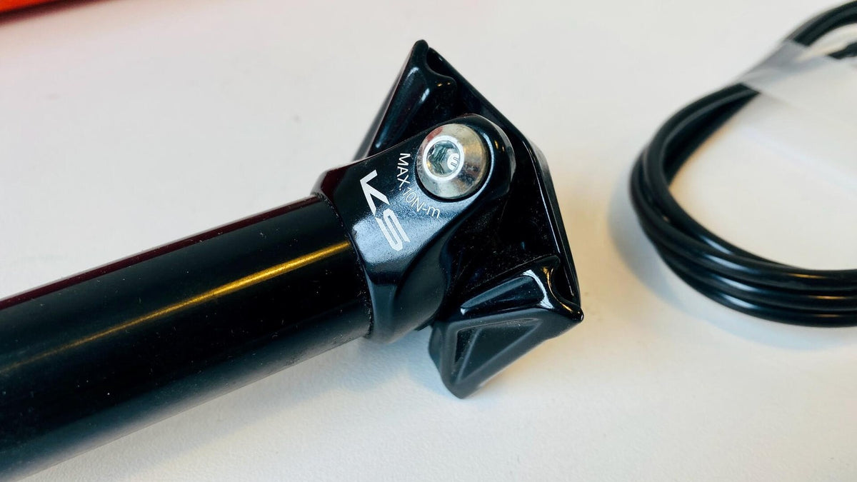 NOS KS LEV DX 31.6mm 175mm Travel 465mm Dropper Seatpost Worn Box - Black 2