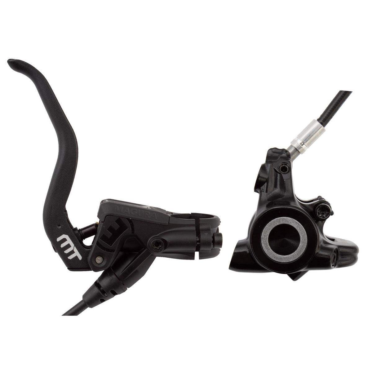 Magura MT4 Disc Brake and Lever - Front or Rear, Hydraulic, Flat Mount, Black 1
