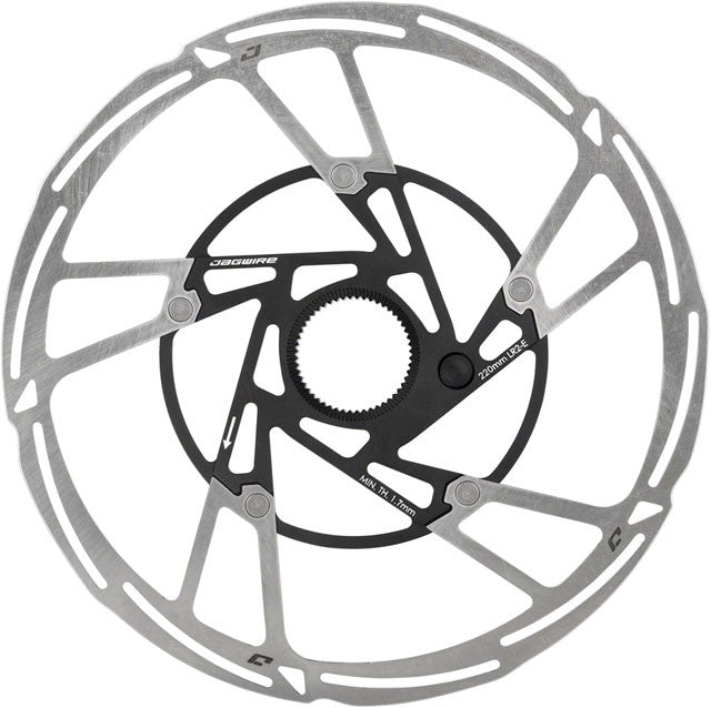 Jagwire Pro LR2-E E-Bike Rotor w/Magnet 220mm Center Lock Silver/Black 1