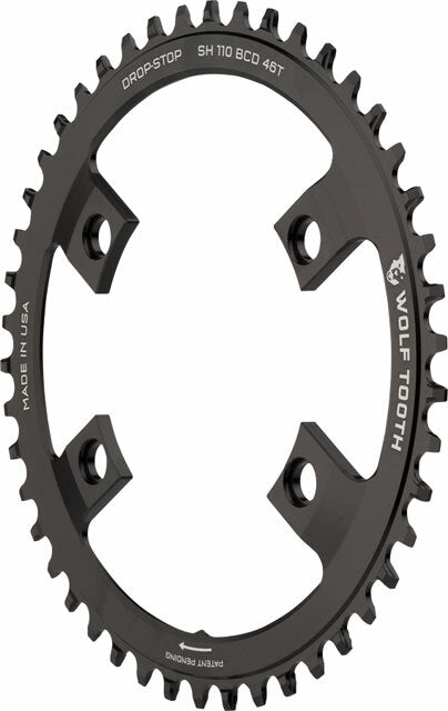 Wolf Tooth Components Drop-Stop Chainring 46T x 110 Shimano Asymmetric 1