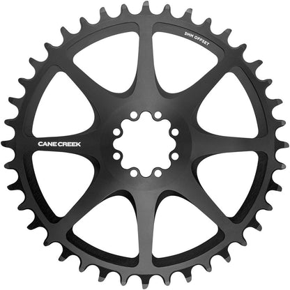 Cane Creek Direct Mount Chainring - 38t, 8-Bolt Direct Mount, 3mm Offset, Black 1