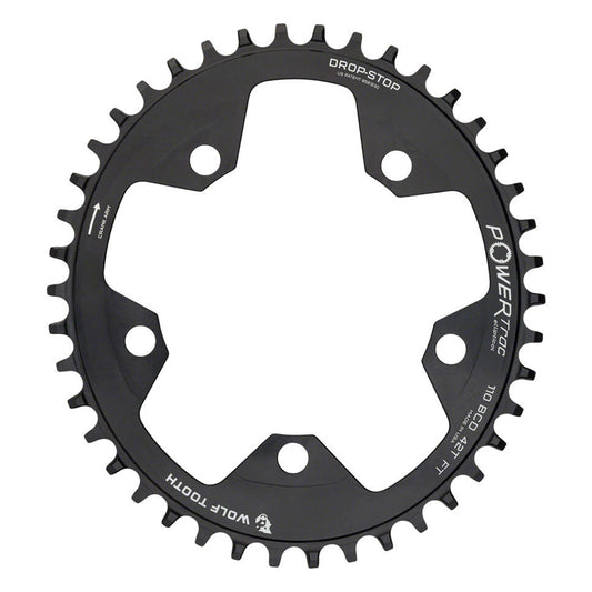 Wolf Tooth Components Elliptical Chainring Flat Top 110BCD 42T 1