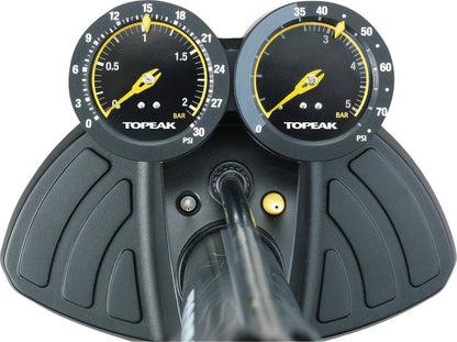 Topeak JoeBlow Dualie Floor Pump for Fat and Mountain Bike Tires, Black 2