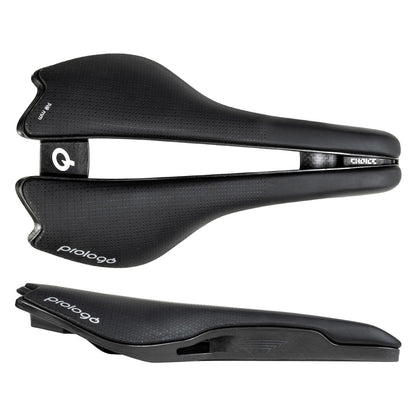 Prologo Choice Nack 140mm Saddle Black w/ Carbon Rails 1