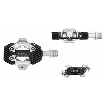 Wolf Tooth CTRL Trail Performance Dual-Sided Clipless Pedals Black, Shimano SPD 3