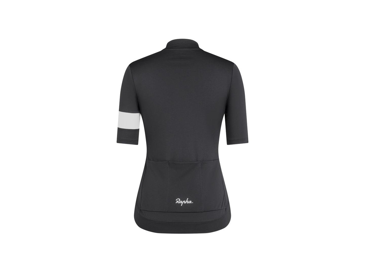Rapha Core Women's Cycling Jersey XS Black/White 2