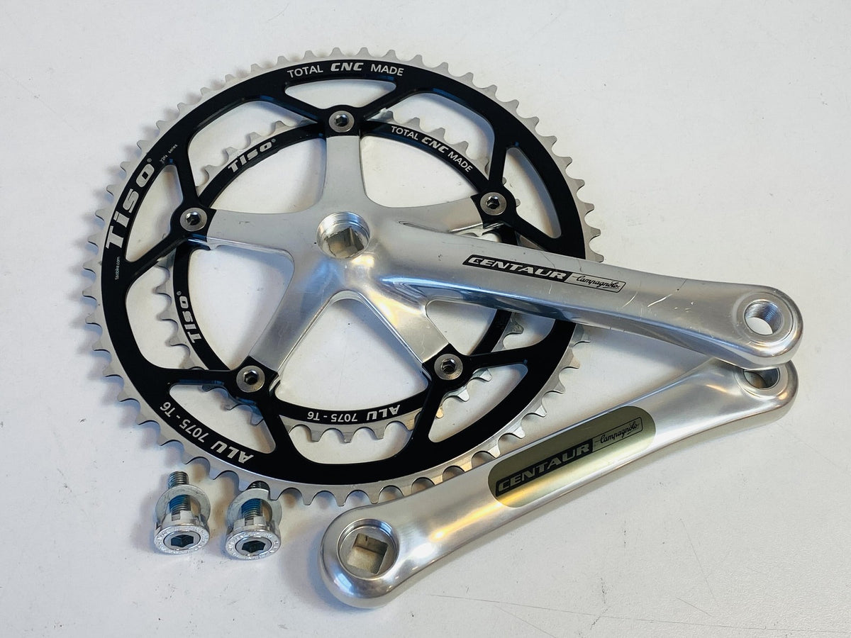 Campagnolo Centaur 10-Speed 170mm Crankset 53/39t TISO Chainrings - BBS Custom 1
