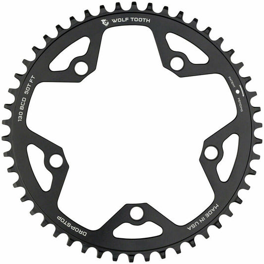 Wolf Tooth Components 130 BCD Road and Cyclocross Chainring - 50t 5-Bolt 1