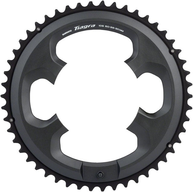 Shimano Tiagra FC-4703 10-Speed Chainring - 50t, Asymmetric 110 BCD, Black 1