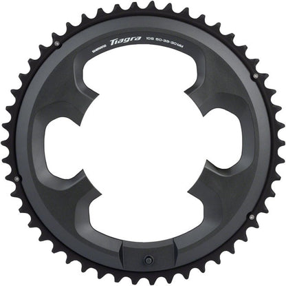 Shimano Tiagra FC-4703 10-Speed Chainring - 50t, Asymmetric 110 BCD, Black 1